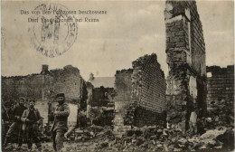 Das Beschossene Dorf Vaudesincourt Bei Reims - Reims