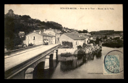 55 - DUN-SUR-MEUSE - PONT DE LA TOUR - ENTREE DE LA VILLE - EDITEUR LECRIQUE - Dun Sur Meuse