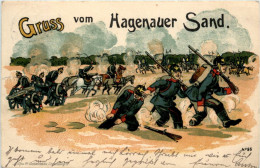 Gruss Vom Hagenauer Sand - Litho - Haguenau
