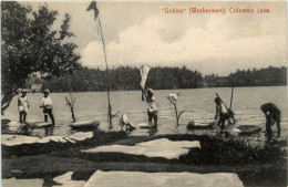 Colombo Lake - Dobies - Washermen - Sri Lanka (Ceilán)