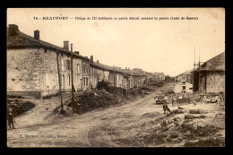 55 - BEAUFORT - VILLAGE DETRUIT - CROIX DE GUERRE - EDITEUR E. MARTINOT - Other & Unclassified