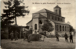 St. Hilaire Le Petit - Kirche Mit Granatloch - Feldpost - Andere & Zonder Classificatie