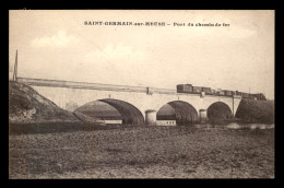 55 - SAINT-GERMAIN - TRAIN SUR LE PONT DU CHEMIN DE FER - EDITEUR LARDIER - Other & Unclassified