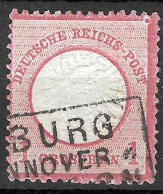 GERMAN EMPIRE GERMANY 1872 USED German Empire Mi 19 Large Shield 1gr. Used Hamburg Cancel - Used Stamps