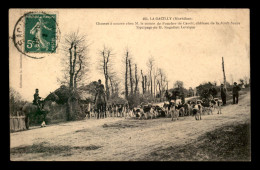 56 - LA GACILLY - CHASSES A COURRE CHEZ M. LE COMTE DE FOUCHER DE CAREIL - EQUIPAGE DE M. ROGATIEN LEVEQUE - La Gacilly