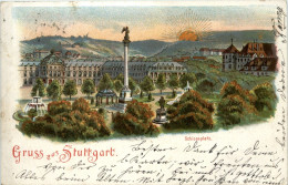 Gruss Aus Stuttgart -Litho - Stuttgart