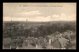 58 - CLAMECY - VUE SUR LE FAUBOURG DE BETHLEEM ET LES PRODUITS CHIMIQUES - Clamecy