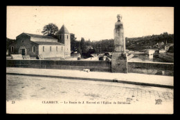 58 - CLAMECY - LE BUSTE DE J. ROUVET ET L'EGLISE DE BETHLEEM - Clamecy