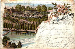 Gruss Von Der Gattersburg In Grimma - Litho - Grimma