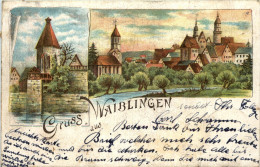 Gruss Aus Waiblingen - Litho - Waiblingen