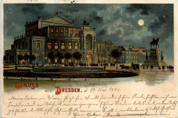 Gruss Aus Dresden - Litho - Dresden