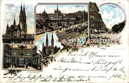 Gruss Aus Wiesbaden - Litho - Wiesbaden