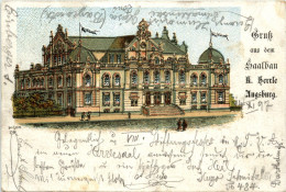 Gruss Aus Augsburg - Saalbau - Litho - Augsburg