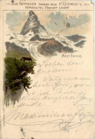 Zermatt - Matterhorn - Werbekarte Max Oettinger - St. Ludwig - Litho - Zermatt