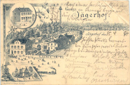 Gruss Vom Jägerhof - Vorläufer Litho 1894 - Barmen - Wuppertal