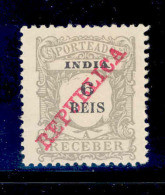 ! ! Portuguese India - 1911 Postage Due 6 R - Af. P16 - MH - India Portuguesa