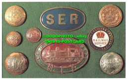 R542917 Some Badges And Buttons Used By Five Pre Group Railway Company. London A - Altri & Non Classificati