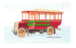 R542968 North Eastern Railway. Clarkson Steam Bus. Dalkeith Picture Postcard. No - World
