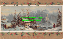 R543001 Christmas Greetings. Village In Winter. 1910 - World