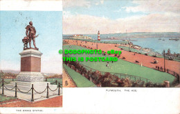 R543003 Plymouth. The Hoe. The Drake Statue. Tuck. View Series. 786. Multi View - World