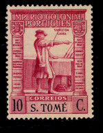 ! ! St. Thomas - 1938 Imperio Vasco Gama Short "S. TOME" 10 C - Af. 300 - MH - St. Thomas & Prince