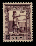 ! ! St. Thomas - 1938 Imperio Vasco Gama Short "S. TOME" 15 C - Af. 301 - MH - St. Thomas & Prince