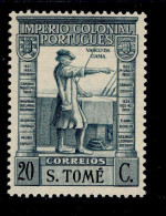 ! ! St. Thomas - 1938 Imperio Vasco Gama Short "S. TOME" 20 C - Af. 302 - MH - St. Thomas & Prince