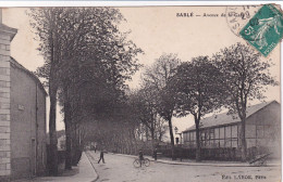 Sablé (72 Sarthe) Avenue De La Gare - édit. Labor Circulée 1909 - Sable Sur Sarthe