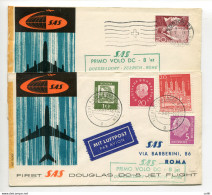 SAS Duesseldorf/Roma E Zurigo/Roma Del 7.9.61 - Correo Aéreo