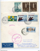 Lufthansa-Aeroflot Roma/Mosca Del 25.9.61 - Tre Aerogrammi - Airmail