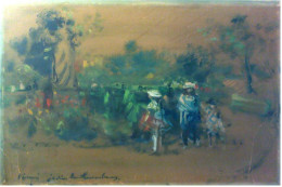 Les Jardins Du Luxembourg.. Tableau De Sylvain Vigny (1903-1970) - - Oils