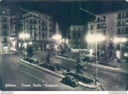 V198 Cartolina Salerno Citta' Piazza Malta Notturno - Salerno