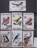 ROMANIA ~ 1993 ~ S.G. NUMBERS 5510 + 5512 + 5515 - 5519 ~ 'LOT C' ~ BIRDS ~ VFU #03567 - Usati
