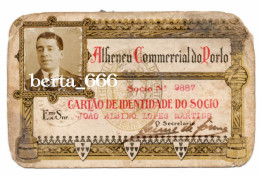 Ateneu Comercial Do Porto * Antigo Cartão De Indentidade De Sócio * Portugal Membership Card - Tessere Associative