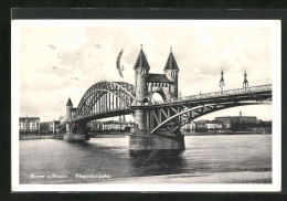 AK Bonn A. Rhein, Blick Auf Die Rheinbrücke  - Bonn
