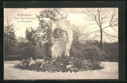 AK Mönchengladbach, Peter-Krall-Denkmal Im Volksgarten  - Moenchengladbach