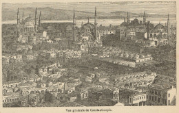 Turkey - Constantinople - Istanbul - View - Stampa Antica - 1892 Engraving - Prints & Engravings