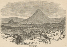 Honduras - Comayagua - General View - Stampa Antica - 1892 Engraving - Prints & Engravings