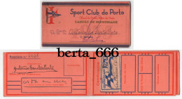 Sport Club Do Porto * Oficial Da Ordem Militar De Cristo * Cartão De Identidade De Sócio * Remo - Cartes De Membre