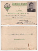 Centro Ciclista De Aldoar Agremiação Desportiva * Cartão De Identidade De Sócio * 1963 - Tarjetas De Membresía