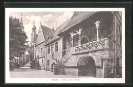 AK Goslar, Aufgang Zum Rathaus  - Goslar