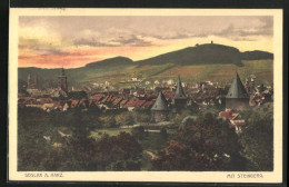 AK Goslar /Harz, Teilansicht Mit Steinberg  - Goslar