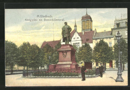 AK M.-Gladbach, Königsplatz Mit Bismarck-Denkmal  - Altri & Non Classificati