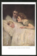 Künstler-AK Clarence F. Underwood: Eltern Bei Ihrem Kind Am Bett  - Underwood, Clarence F.