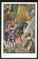 Künstler-AK O. Peter: Wilhelm Tell, 11. Die Hohle Gasse Bei Küssnacht  - Fairy Tales, Popular Stories & Legends