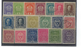 AUSTRIA .Años 1916-18.Francisco Joseph I. Serie Completa. - Used Stamps