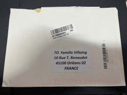 29-4-2023 (3 Z 22) Letter (posted In 2024 To France) 1 Registered Cover From EGYPT (with Label - Not Stamp) 22 X 15 Cm - Covers & Documents