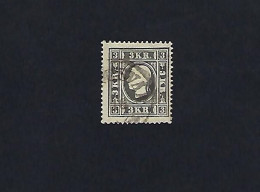AUSTRIA. Año 1857. 3 Koronas Negro Sellado. - Used Stamps