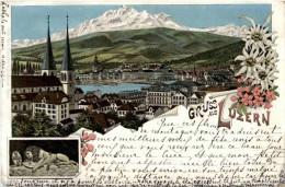 Gruss Aus Luzern - Litho - Luzern