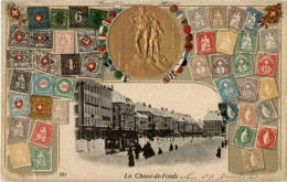 La Chaux De Fonds - Prägekarte - Briefmarken - La Chaux-de-Fonds